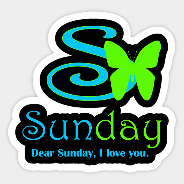 Sunday Style Sticker by PinkBorn